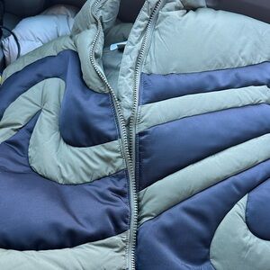 Nike Olive and Navy Puffer Vest
